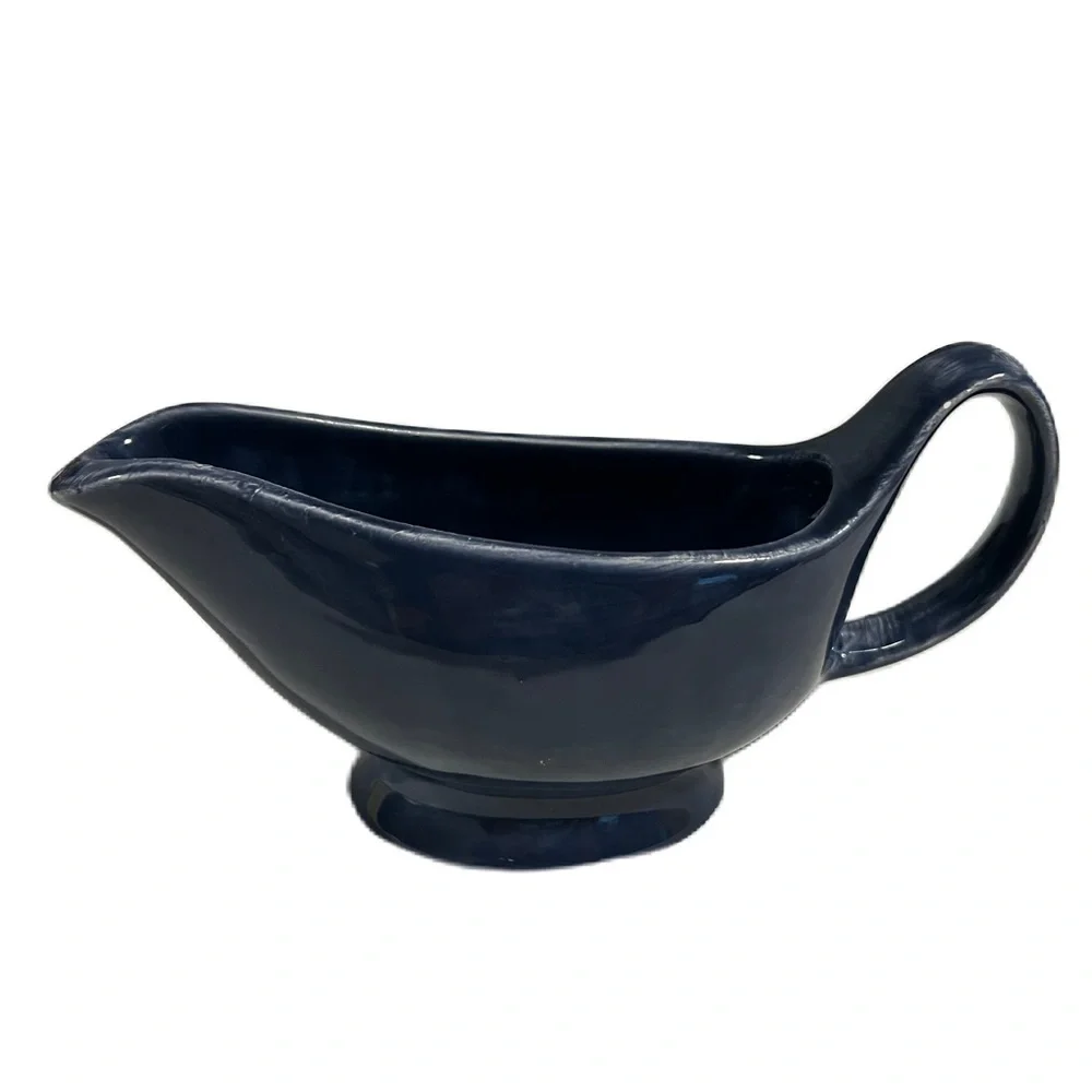 Pottery Barn Sausalito cobalt blue gravy boat